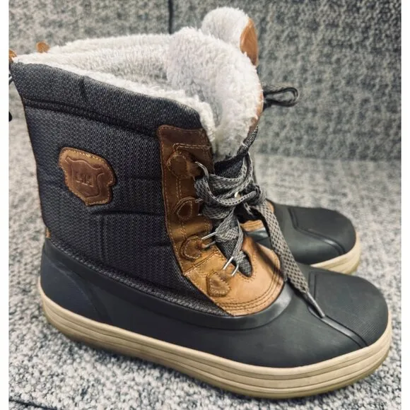 Helly Hansen Men's Waterproof Insulated Winter Boots With Faux Fur Lining