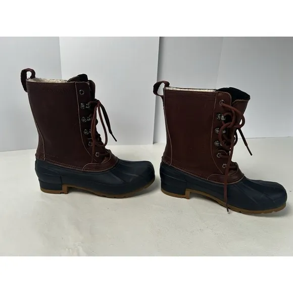 Hunter Brand Men's Size 8 Lace Up Duck Boots Waterproof Insulated