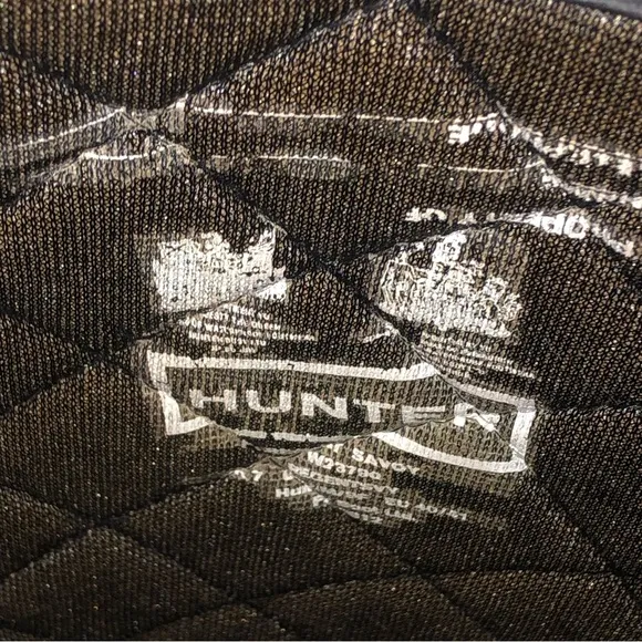 HUNTER Diamond Quilted Knee High Insulated Rain Boots &amp; Cable Knit Boot Socks
