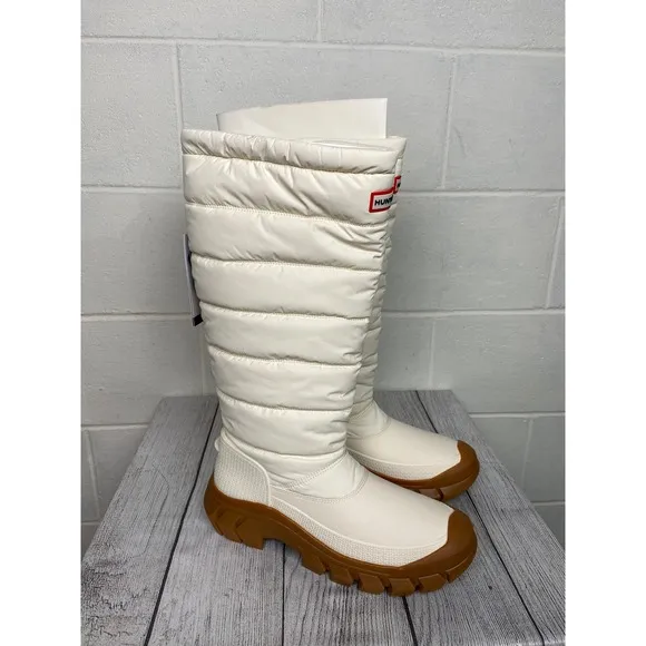 Hunter Intrepid Tall Snow Boots Waterproof Puffer Winter Boots US 10