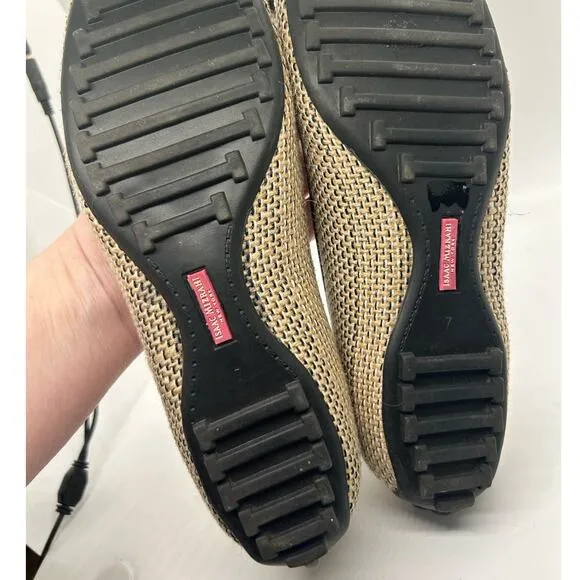Isaac Mizrahi New York Ballet Flats Isfaun Beige, neutral sparkle size 7