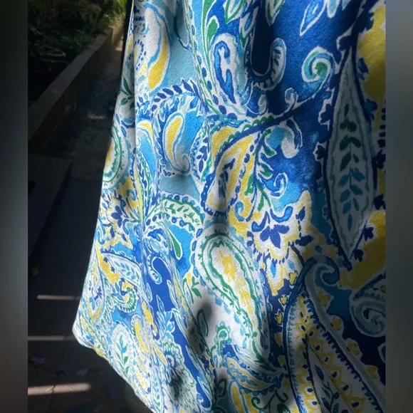 Italian tile graffiti pastel printed Jersey dress Ralph Lauren
