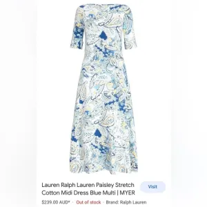 Italian tile graffiti pastel printed Jersey dress Ralph Lauren