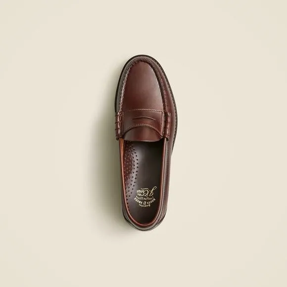 J. Crew Classic Camden Penny Leather Loafers Shoes Round Toe Brown Size 8 NWOB