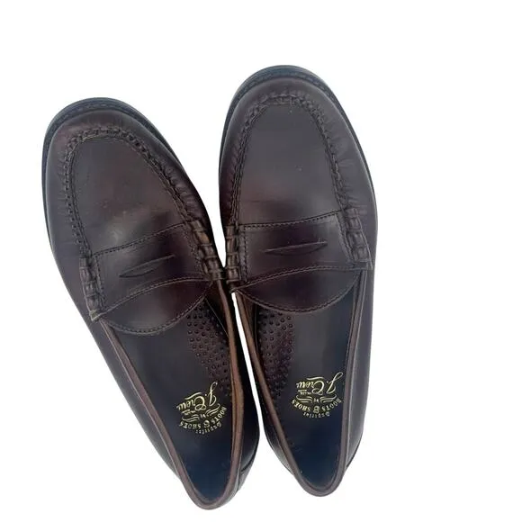 J. Crew Classic Camden Penny Leather Loafers Shoes Round Toe Brown Size 8 NWOB