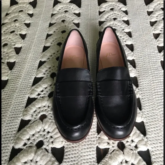 J. Crew Classic Tab Loafer Spazzolato Leather