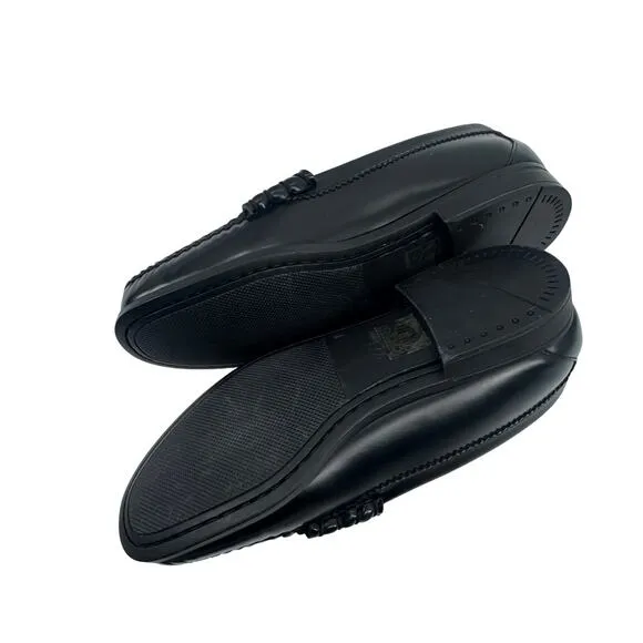 J. Crew Men's Camden Loafers in Smooth Leather Upper Black Size 8.5 NWOT