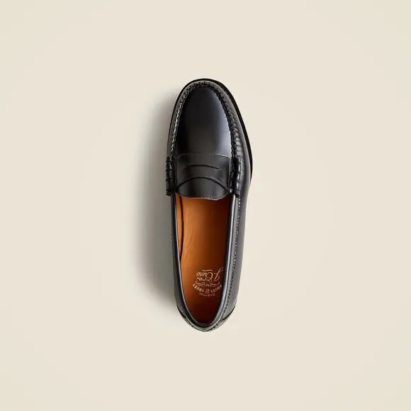 J. Crew Men's Camden Loafers in Smooth Leather Upper Black Size 8.5 NWOT