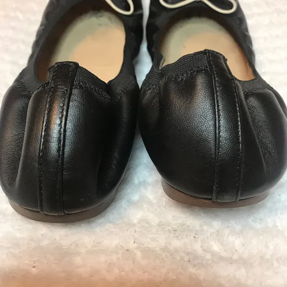 J.Crew classic Leather ballet flats w/bow 8