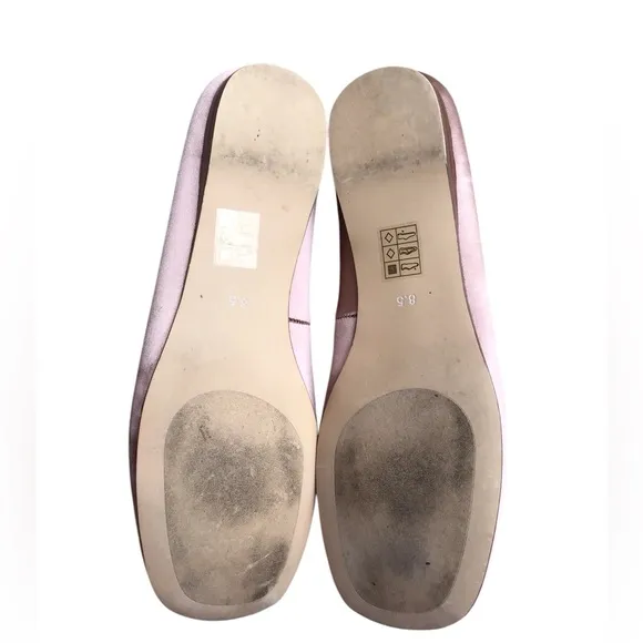 Jeffrey Campbell Blush Satin Ballet Flats Size 8.5M