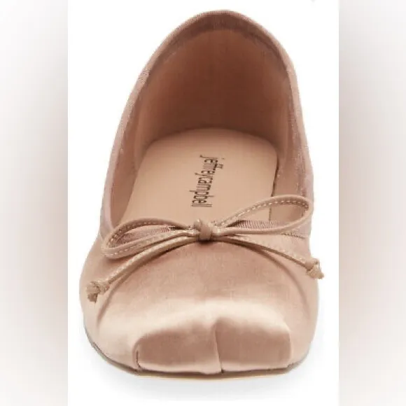 Jeffrey Campbell Blush Satin Ballet Flats Size 8.5M