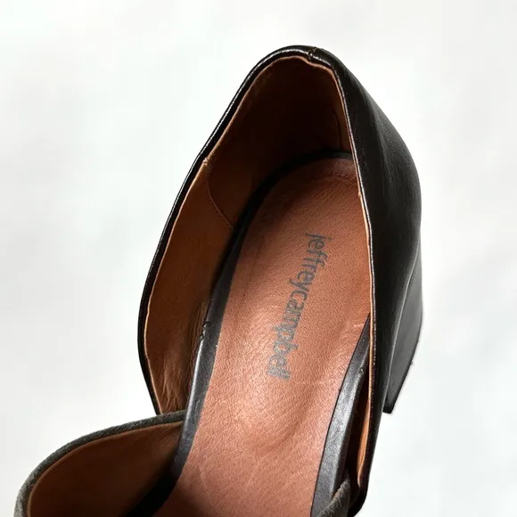 Jeffrey Campbell Chic Brown Loafers Chunky Block Heel ‘Shriver’ D’Orsay Style-8