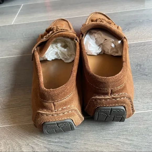 Jimmy Choo Eaton tan suede loafers (Sz 43.5)