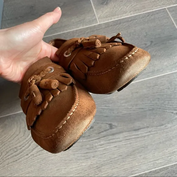 Jimmy Choo Eaton tan suede loafers (Sz 43.5)