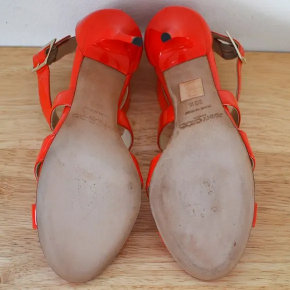 Jimmy Choo Red Patent Leather Sandals