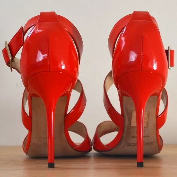 Jimmy Choo Red Patent Leather Sandals