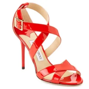 Jimmy Choo Red Patent Leather Sandals