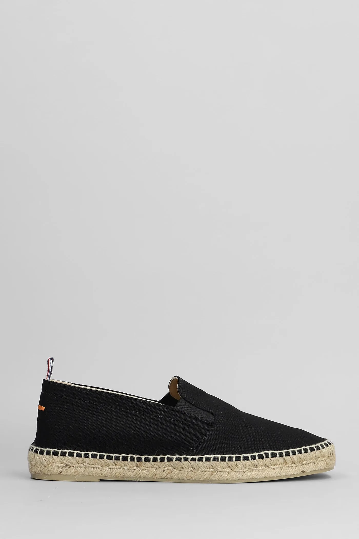 Joel-001 Espadrilles in black canvas