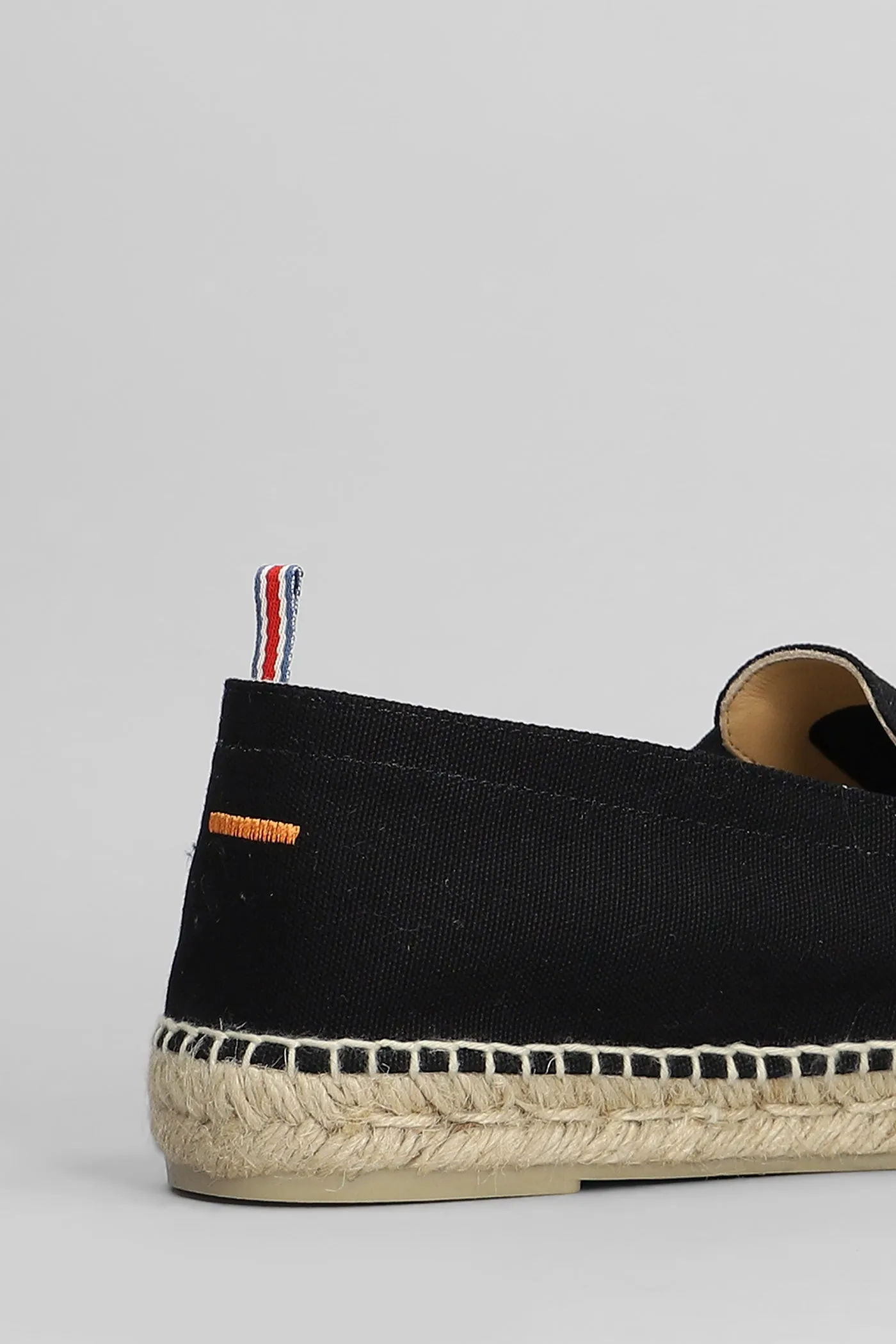 Joel-001 Espadrilles in black canvas