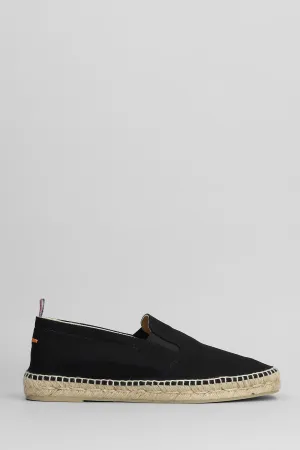 Joel-001 Espadrilles in black canvas