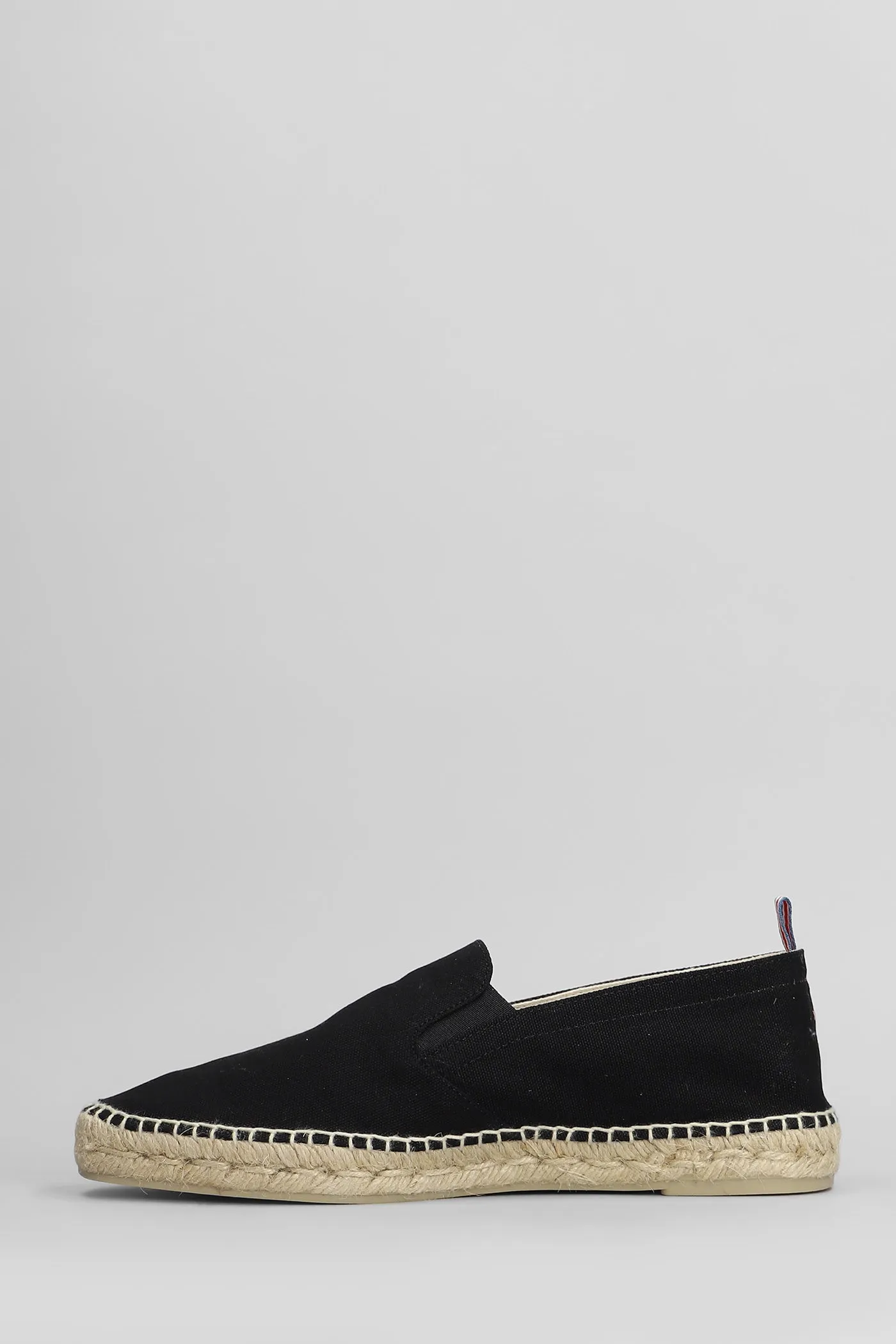 Joel-001 Espadrilles in black canvas
