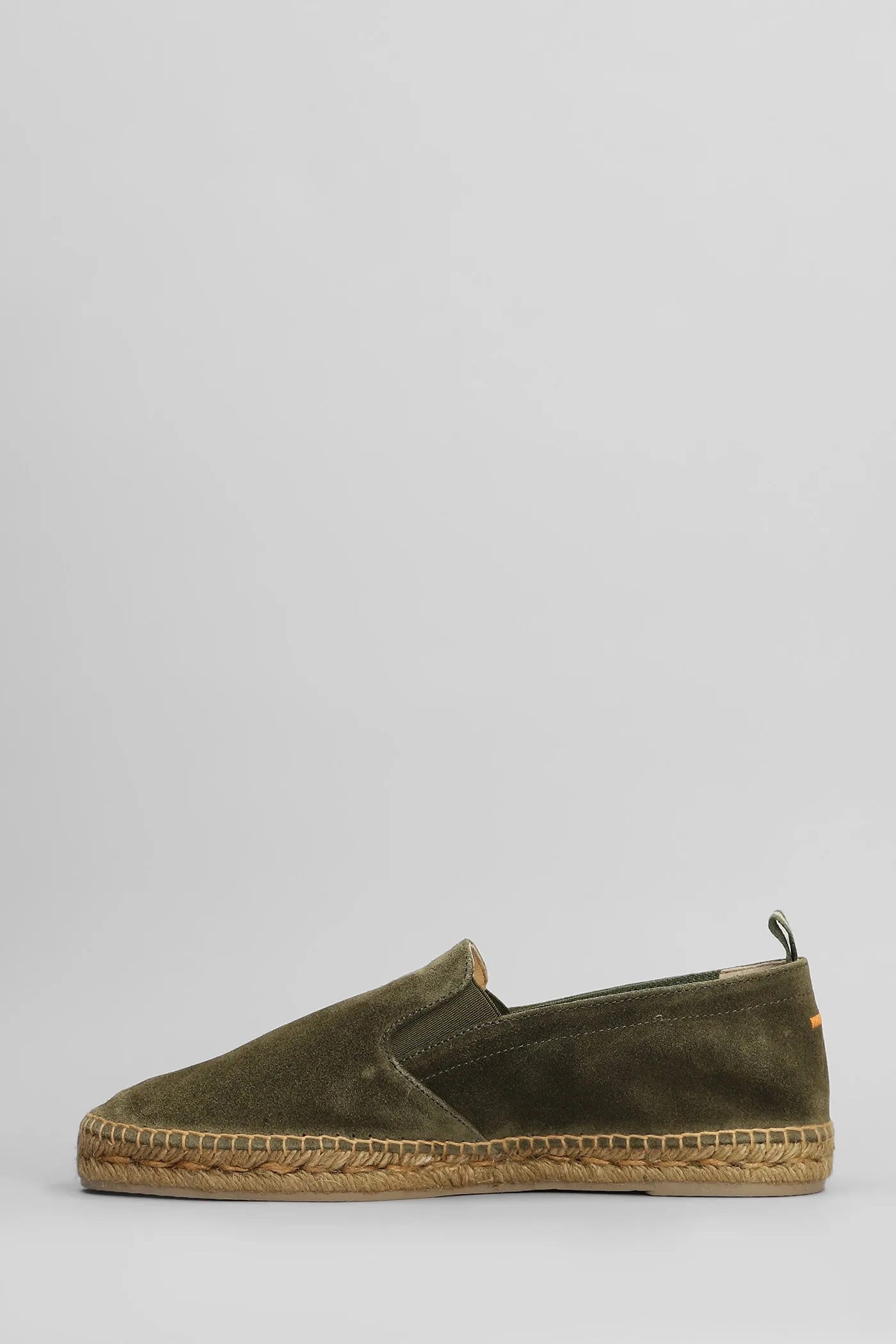 Joel T-186 Espadrilles in green suede