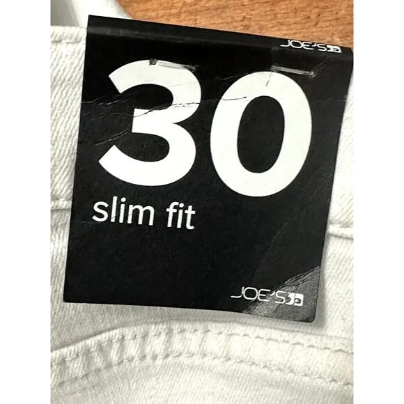 Joe's Jeans The Asher Jeans Slim Fit Five Pocket Durable Denim White M 30W NWT
