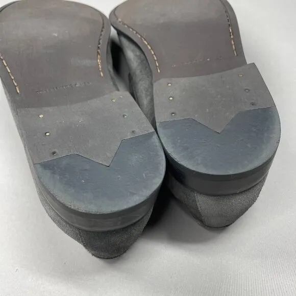 John Varvatos Shoes Mens 9.5 gray suede leather buck loafer designer classic
