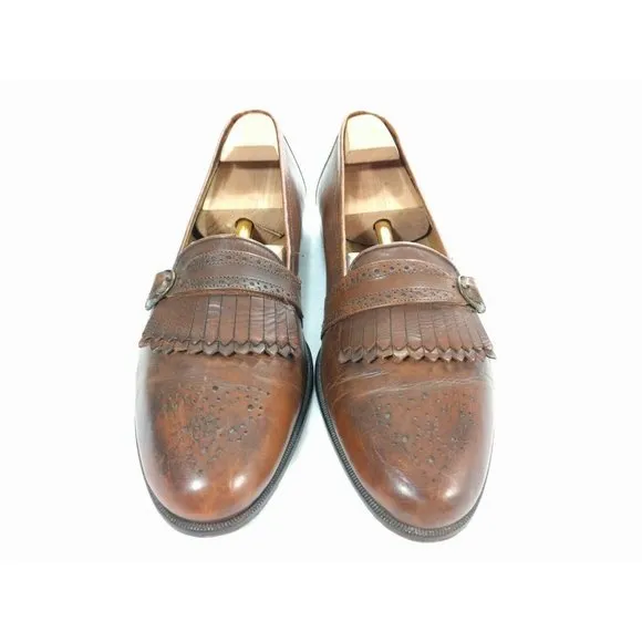 Johnston &amp; Murphy Men's Brown Leather Buckle 11