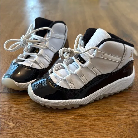 Jordan Black and White High-Top Sneakers