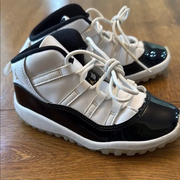 Jordan Black and White High-Top Sneakers
