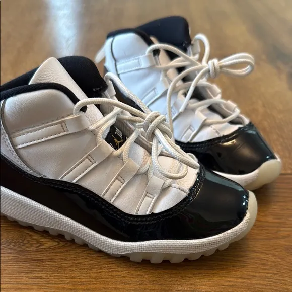 Jordan Black and White High-Top Sneakers