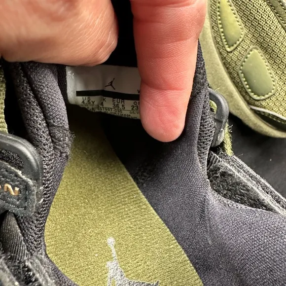 Jordan Green and Gray Slip-On Lifestyle Sneakers