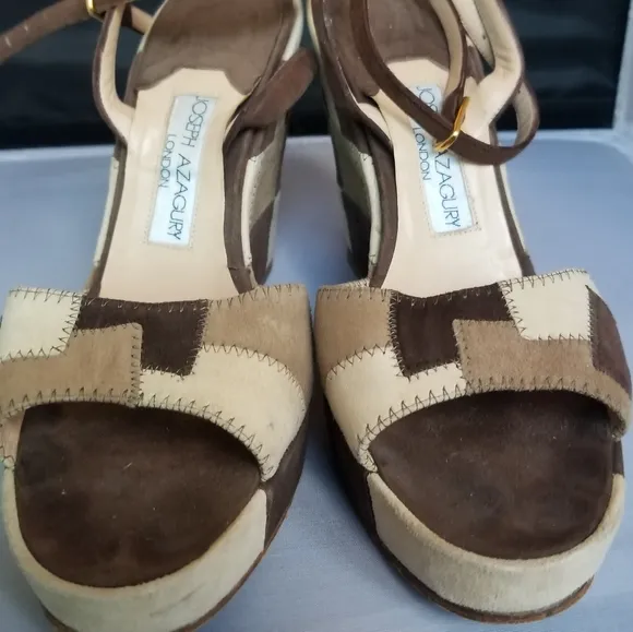 Joseph Azaguri wedge platform sandals