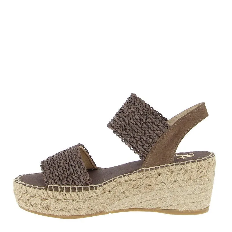 Juncal Aguirre 2525 Brown Wedge Espadrille
