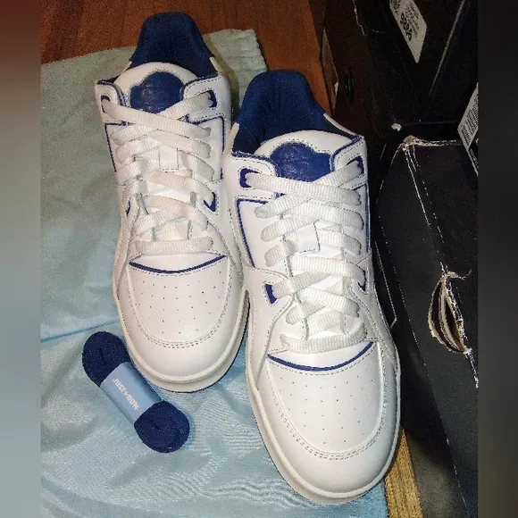 Just Don JD3 Luxury Courtside Low Mens Size 10 US White Blue LIMITED EDITION