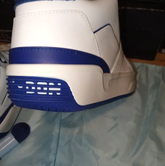 Just Don JD3 Luxury Courtside Low Mens Size 10 US White Blue LIMITED EDITION