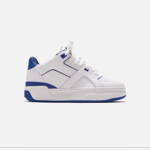 Just Don JD3 Luxury Courtside Low Mens Size 10 US White Blue LIMITED EDITION