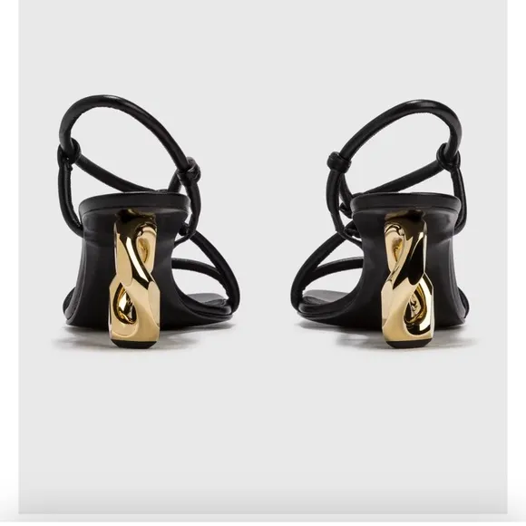 JW Anderson chain link strappy high heel sandals size 40