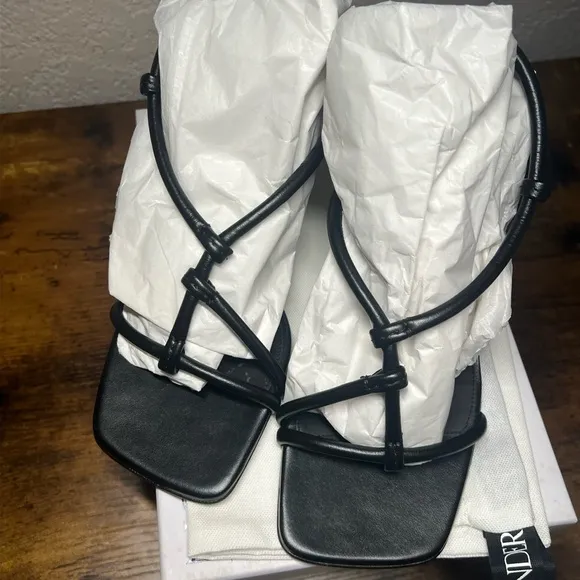 JW Anderson chain link strappy high heel sandals size 40
