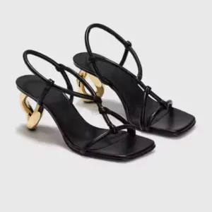 JW Anderson chain link strappy high heel sandals size 40
