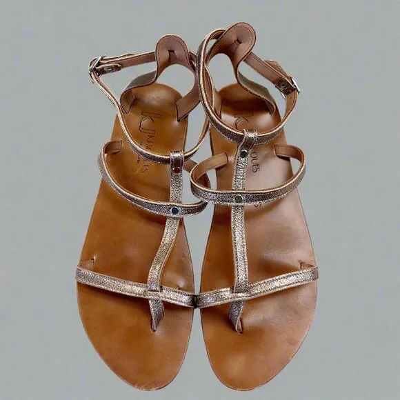 K. Jacques St. Tropez rose gold sandal, size 9