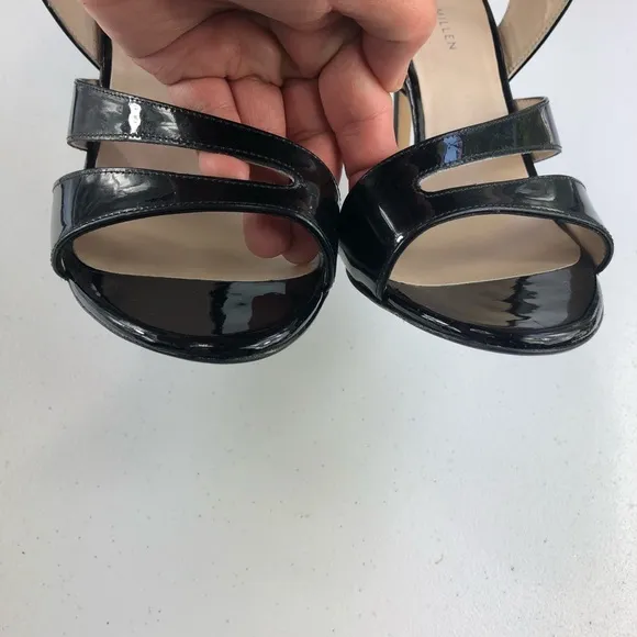 Karen Millen Black Strappy Sandals Size 40