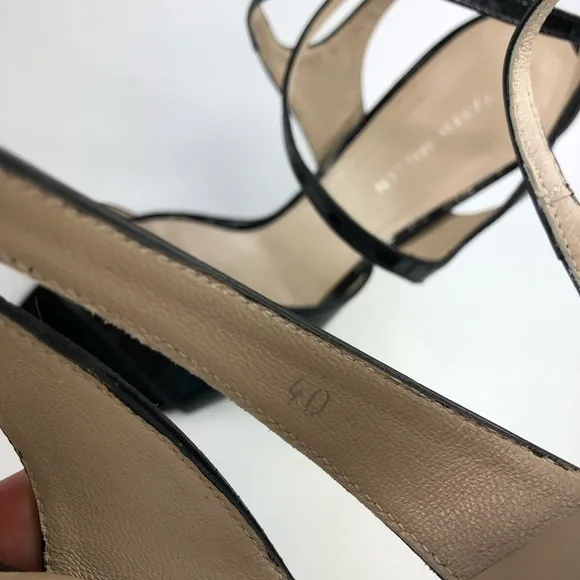 Karen Millen Black Strappy Sandals Size 40