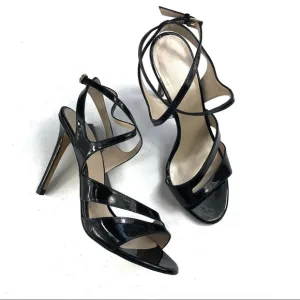 Karen Millen Black Strappy Sandals Size 40