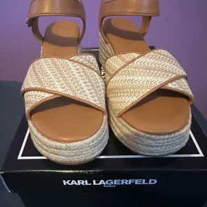 Karl Lagerfeld Paris Celeste Woven Platform Wedge