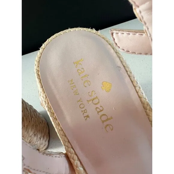 KATE SPADE DISCO RAFFIA PLATFORM 2025 sandals size 11