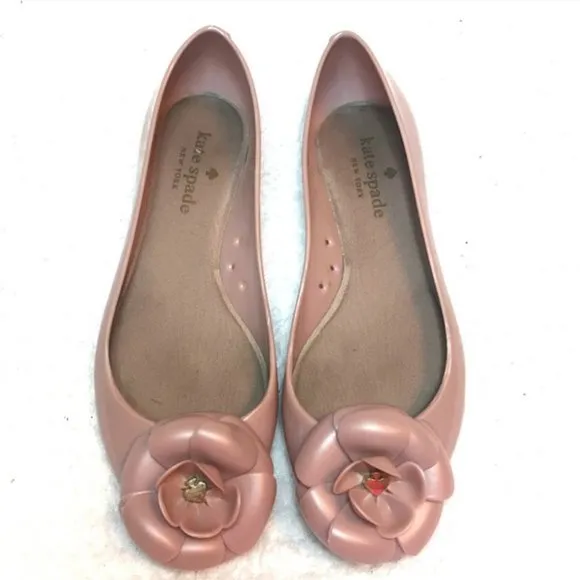 Kate Spade Jade Flower Jelly Ballet Flats 7