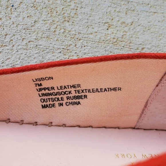 Kate Spade New York Women's Lisbon Suede Espadrilles Red Size 7M