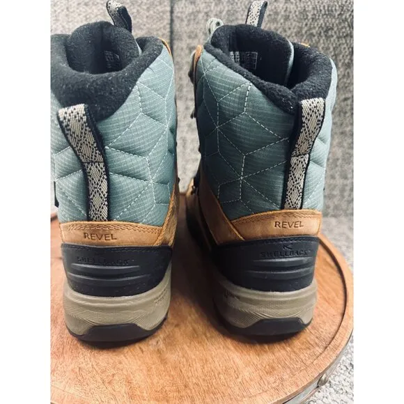 Keen Revel 4  Waterproof Lace Up Snow Boots Brown /Green Women's Size 10